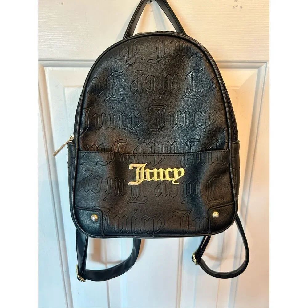 Juicy couture, black mini backpack